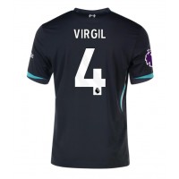 Camiseta Liverpool Virgil van Dijk #4 Visitante Equipación 2024-25 manga corta